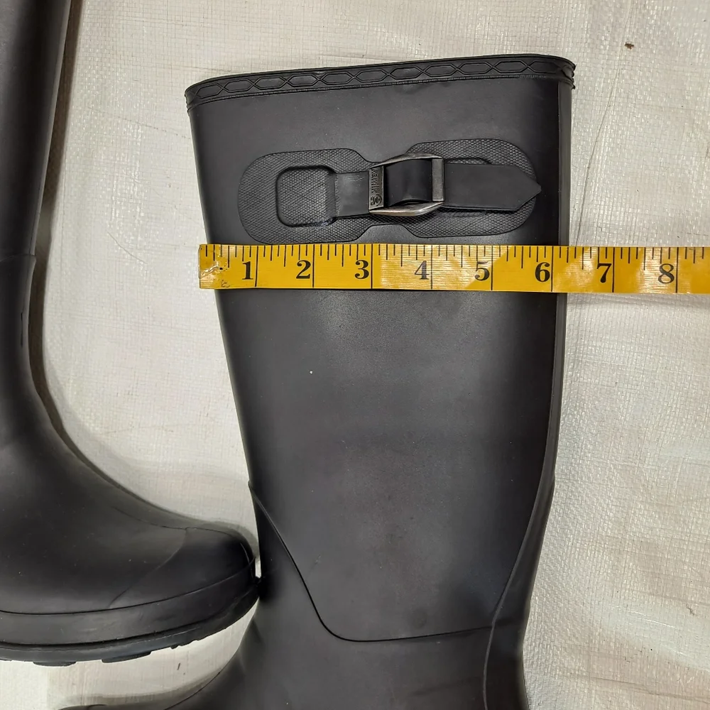 Kamik Black Olivia Tall Rubber Rain Boots
